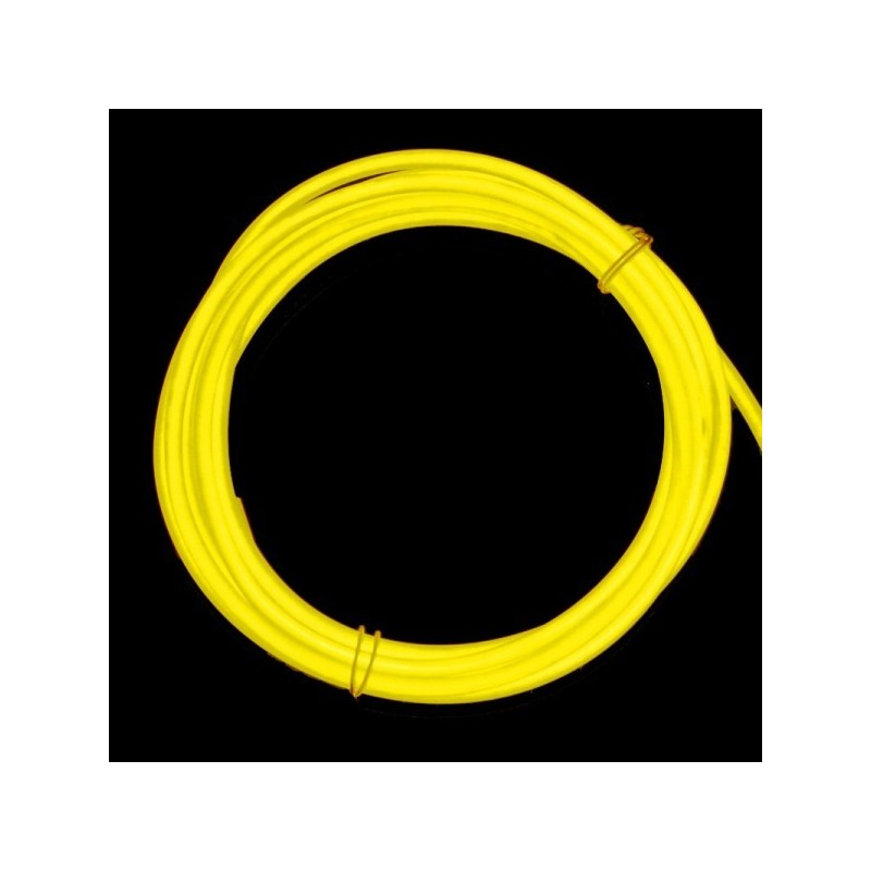 Neon flexible car tuning yellow - transformer 12V - 2m