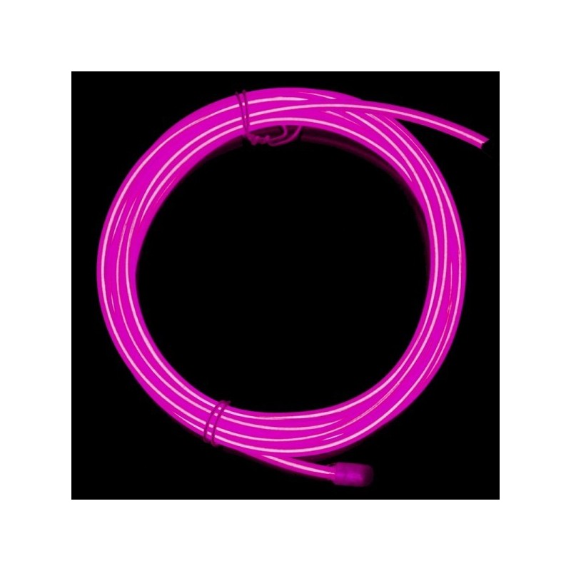 Neón flexible tuning coche rosa - transformador 12V - 2m