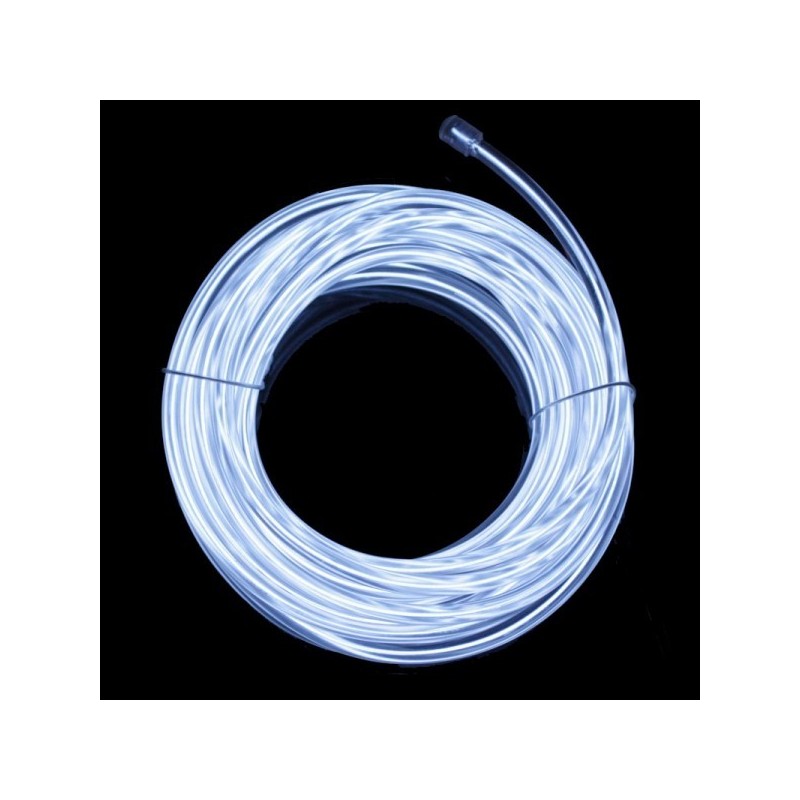 Neón flexible tuning coche blanco - 5m - diam. 3mm