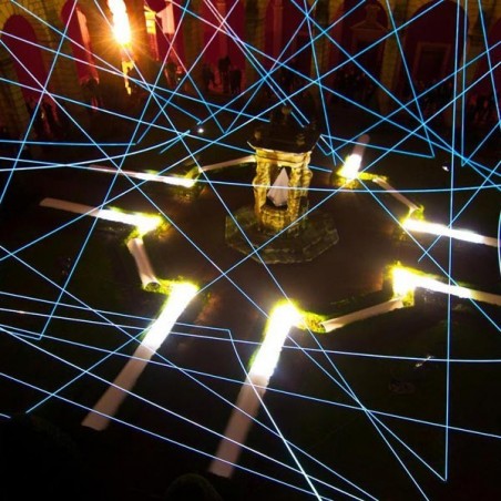 Installation el wire flexible Nuit Blanche de Metz