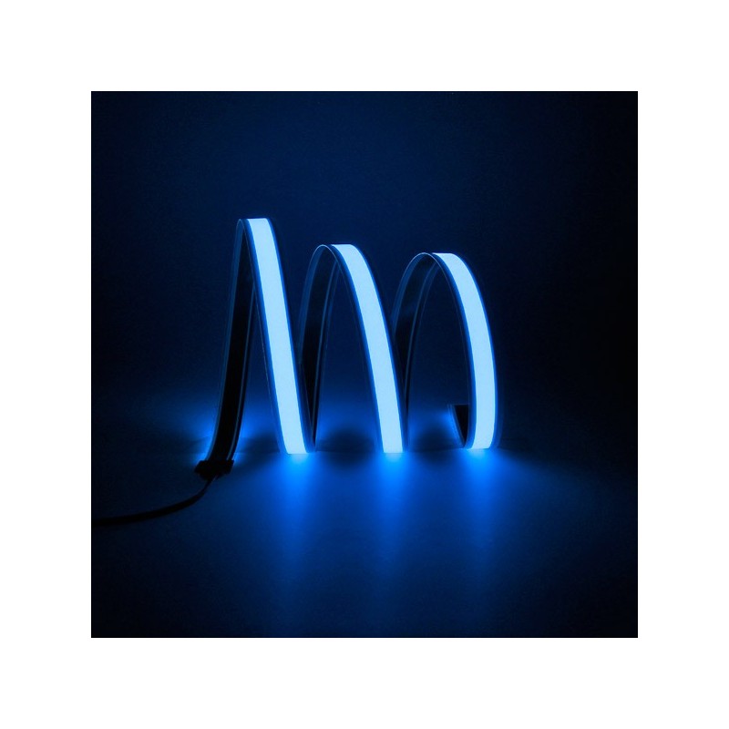 Cinta luminosa sintonización azul auto 12V 2m sensor de sonido