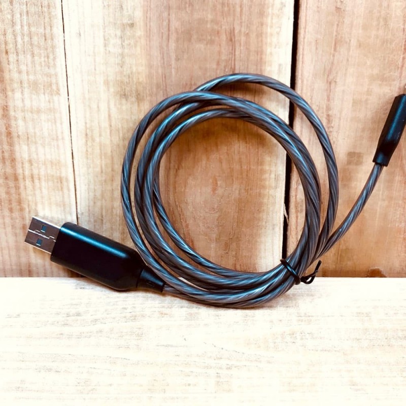 Blue lighted charger for Android smartphones