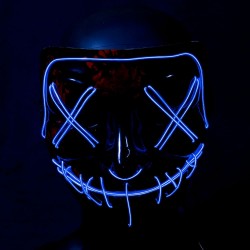 Mascarilla luminosa La Purge azul