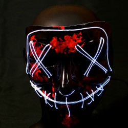 Mascarilla luminosa La Purge blanca