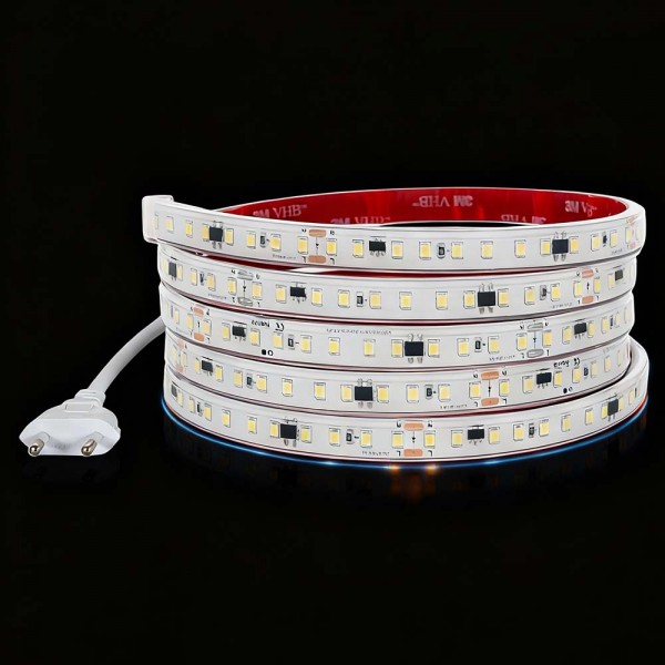 Ruban LED 220V Étanche Puissant 2100lm/m Blanc Chaud 2200K – Dimmable – Vendu par 10cm