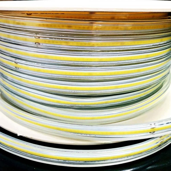 LED strip COB 220V Weatherproof Warm White 2200K IRC90 - Dimmable - Sold by 50cm