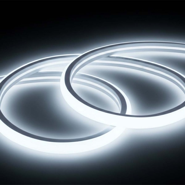 Ruban LED Néon Flexible 220V 4m Blanc Froid 6000K Étanche – Lumière Continue
