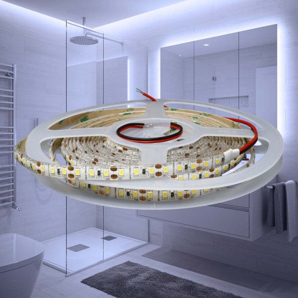 Tira LED 12V Resistente a la intemperie IP65 120LED/m Blanco Frío 6000K - 5m