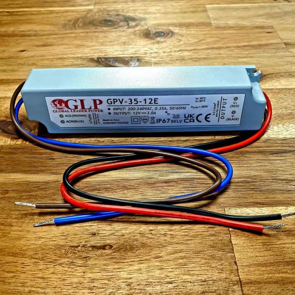 LED-Transformator 12V wasserdicht 36W IP67