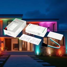 Controlador para tira LED PIXEL direccionable con mando a distancia