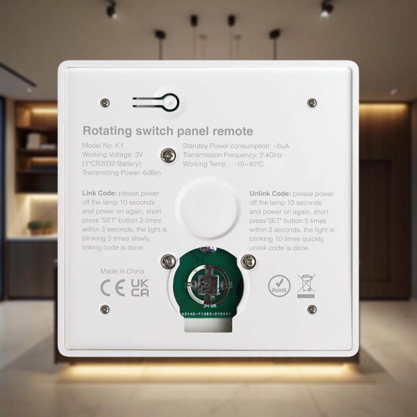 Wall-mounted LED dimmer switch