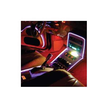 Neon flexible tuning auto bleu interieur