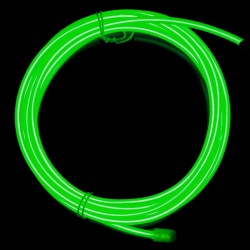 Neón flexible verde coche tuning + sensor de sonido