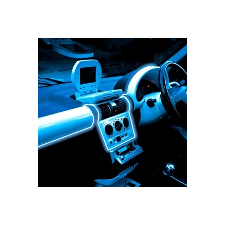 Neon flexible car tuning blue dashboard