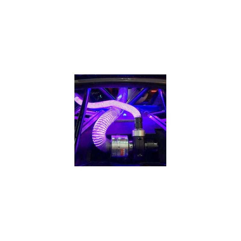 Neonschlauch Autotuning blau Motor