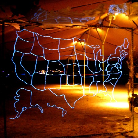 Neon flexible home deco card