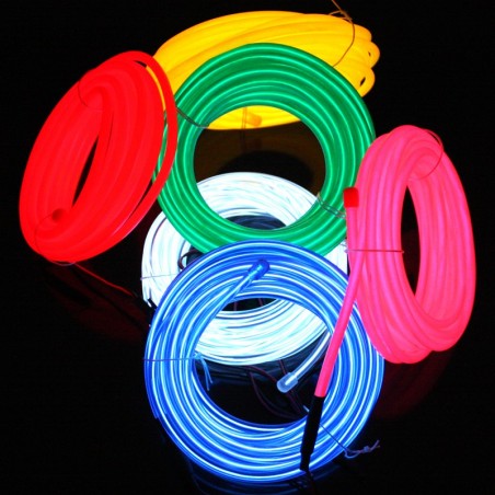 Rodillos flexibles de neón para decoración del hogar