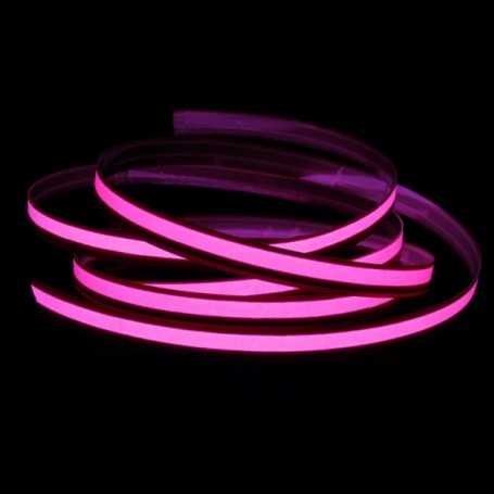 Bande souple lumineuse rose largeur 1cm