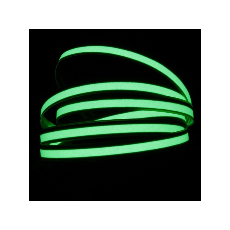 Cinta luminosa verde 1cm ancho